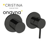 Mitigeur douche phi 2 sorties instal. horizontale blackmat - CRISTINA ONDYNA PH63213 