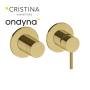 Mitigeur douche phi 2 sorties instal. horizontale or brosse - CRISTINA ONDYNA PH63296P 