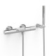 Robinet thermostatique mural pour baignoire et douche Chrome - TRES 19017428