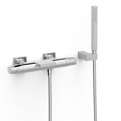 Robinet thermostatique mural pour baignoire et douche Chrome - TRES 19017489 