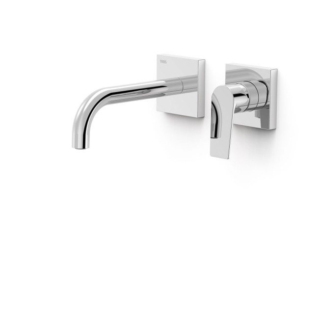 Façade mitigeur lavabo Chrome - TRES 21130021 