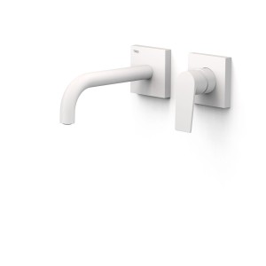 Façade mitigeur lavabo Blanc mat - TRES 21130021BM 