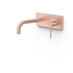 Façade mitigeur lavabo Or Rose Mat 24K - TRES 26230031OPM 