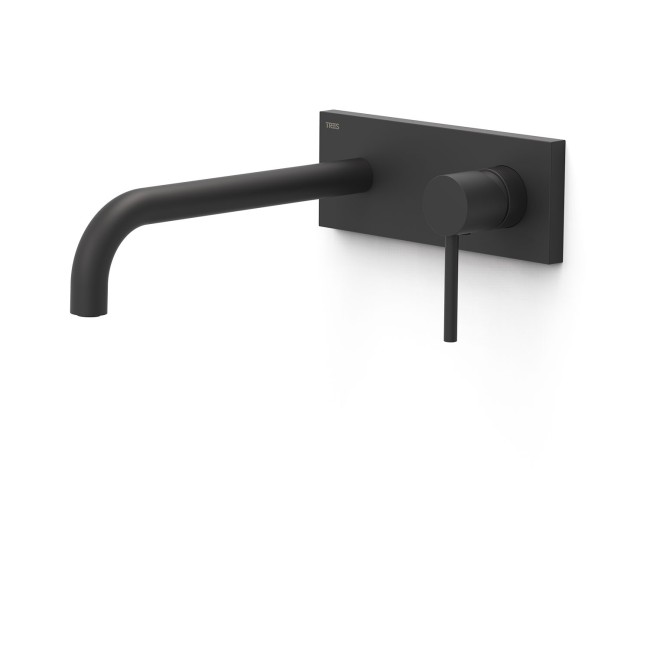Façade mitigeur lavabo Noir mat - TRES 26230032NM 