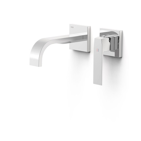 Façade mitigeur lavabo Chrome - TRES 20230023 