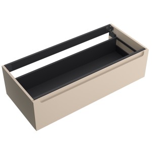 Coquette MONTERREY 1000 1 tiroir métallique MACCHIATO 997x270x450 mm - SALGAR 96443 