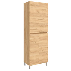 Colonne salle de bain INFINITY 60X1810X37 4 portes CHÊNE AFRICAIN - SALGAR 106310