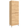 Colonne salle de bain INFINITY 60X1810X37 4 portes CHÊNE AFRICAIN - SALGAR 106310