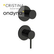 Mitigeur douche phi 2 sorties instal. verticale blackmat - CRISTINA ONDYNA PH66213 