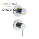 Mitigeur douche phi 2 sorties instal. verticale chrome - CRISTINA ONDYNA PH66251