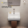 Vasque lavabo céramique premium 45 blanc brillant - CRISTINA ONDYNA PR450101