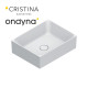 Vasque lavabo premium céramique blanc brillant - CRISTINA ONDYNA PR453501