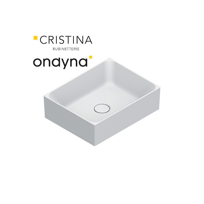 Vasque lavabo premium céramique blanc brillant - CRISTINA ONDYNA PR453501 