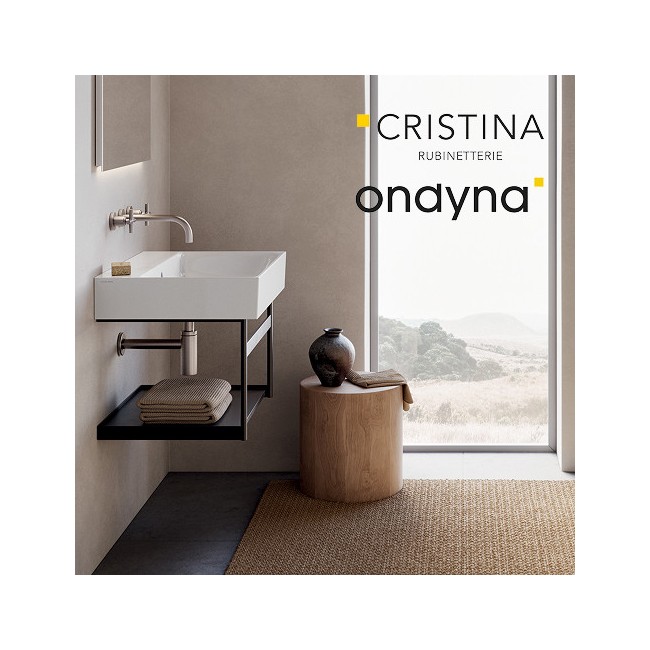 Vasque lavabo céramique premium 50 blanc brillant - CRISTINA ONDYNA PR504701 