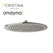 Pomme de douche slim vienna laiton rond 25 cm inox - CRISTINA ONDYNA SD31228 