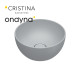 Vasque a poser tonalita diam 32 Ciment - CRISTINA ONDYNA SF32CE