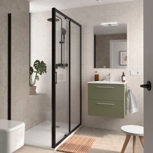 Ensemble Salle De Bains Silane 60 2 Tiroirs Green Satin - SALGAR 113583 