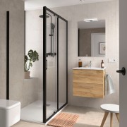 Ensemble Salle De Bains Silane 60 2 Tiroirs Chêne Africain - SALGAR 113584 