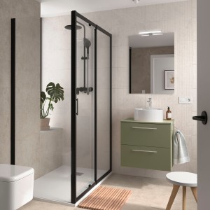 Ensemble Salle De Bains Silane 60 2 Tiroirs Green Satin - SALGAR 113599 