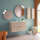 Meuble Salle De Bain Biba 1000 2 Tiroirs Natural 989 X 540 X 450 Mm - SALGAR 113863