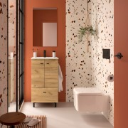 Ensemble Salle De Bains Inara 50 2 Portes 1 Tiroir Chêne Africain - SALGAR 113720 