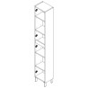 Colonne 2 portes INFINITY Chêne Naturel - SALGAR 112582