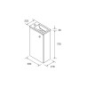 Ensemble Salle De Bains Marville 400 White Gloss - SALGAR 99150 
