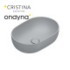 Vasque a poser tonalita50x35 Ciment - CRISTINA ONDYNA SF503523