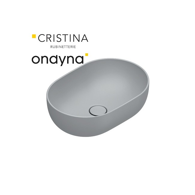 Vasque a poser tonalita50x35 Ciment - CRISTINA ONDYNA SF503523 