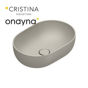 Vasque a poser tonalita50x35 Sable - CRISTINA ONDYNA SF503529 