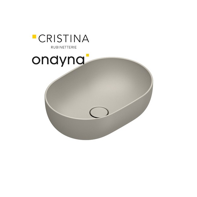 Vasque a poser tonalita50x35 Sable - CRISTINA ONDYNA SF503529 