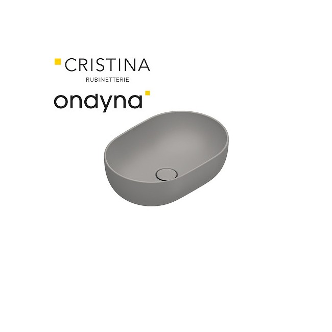 Vasque a poser tonalita50x35 Taupe - CRISTINA ONDYNA SF503532 