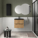 Meuble Salle De Bain Biba 600 2 Tiroirs Chêne Africain 598 X 540 X 450 Mm - SALGAR 113821