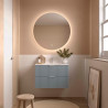Meuble Salle De Bain Biba 900 2 Tiroirs Blue Fog 898 X 540 X 450 Mm - SALGAR 113857