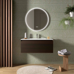 Meuble Salle De Bain Mara 1000 1 Tiroir Avec Frein Eucalyptus Océanie 997 X 405 X 452 Mm - SALGAR 114001 