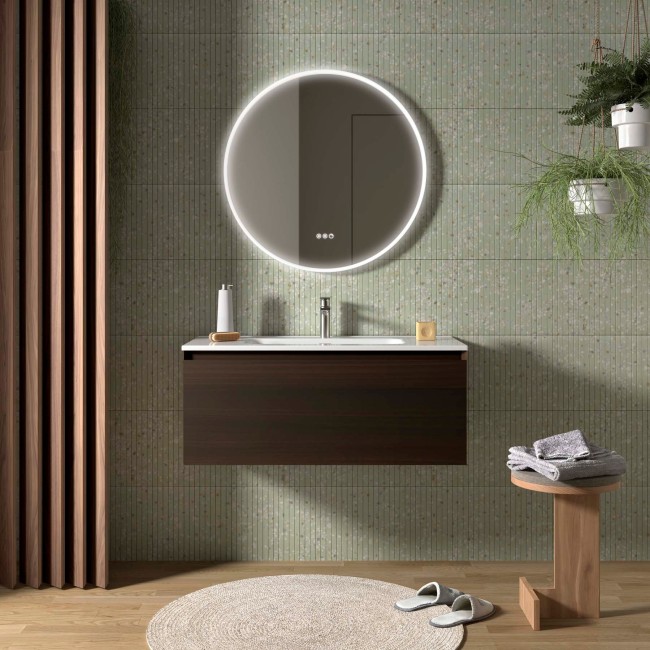 Meuble Salle De Bain Mara 1000 1 Tiroir Avec Frein Eucalyptus Océanie 997 X 405 X 452 Mm - SALGAR 114001 