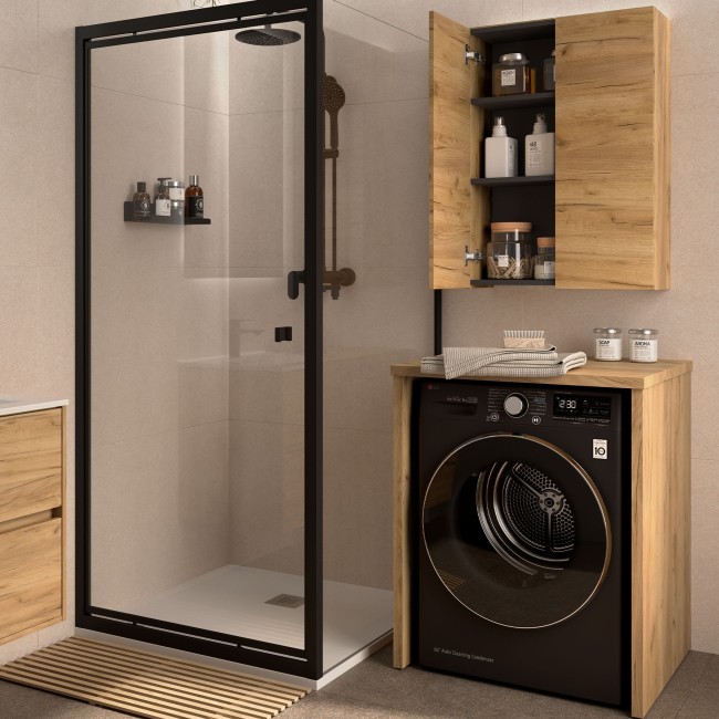 Couvre-Lave-Linge Chêne Africain - SALGAR 114806 