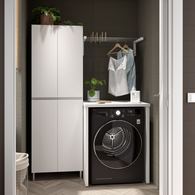 Couvre-Lave-Linge Blanc Brillant - SALGAR 114807 