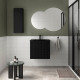 Meuble Salle De Bain Biba 600 2 Tiroirs Black Velvet 598 X 540 X 450 Mm - SALGAR 113820