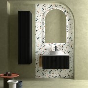 Meuble de salle de bain BIBA 800 1 tiroir et 1 tiroir intérieur BLACK VELVET - SALGAR 103035 