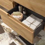 Ensemble Salle De Bains Vima 60 2 Tiroirs Chêne Africain - SALGAR 111803 