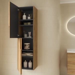 Colonne Vima 30X140 2 Portes Chêne Africain - SALGAR 111816 