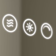 Miroir Kori Line 600 Avec Éclairage Led Avec Capteur Ip44 600 X 600 Mm - SALGAR 113755 