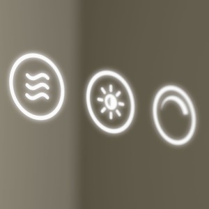 Miroir Kori Line 600 Avec Éclairage Led Avec Capteur Ip44 600 X 600 Mm - SALGAR 113755 