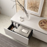 Ensemble Salle De Bains Coquette Domus 120 2 Tiroirs White Satin - SALGAR 113922 