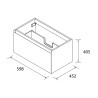 Meuble Salle De Bain Mara 600 1 Tiroir Avec Frein Chêne Européen 598 X 405 X 452 Mm - SALGAR 113993 