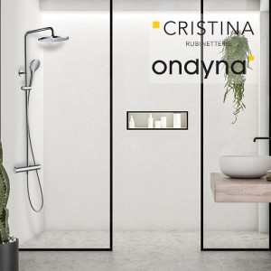 Colonne de douche thermostatique prime - CRISTINA ONDYNA SP45851 