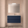 Ensemble Salle De Bains Noja 100 2 Tiroirs Blue Satin - SALGAR 106163