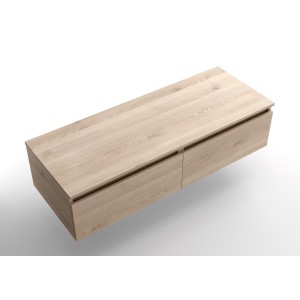 Ensemble Salle De Bains Coquette Domus 120 2 Tiroirs Chêne Naturel - SALGAR 113919 