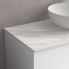 Plan De Toilette Sans Usinage Mármol Blanc 1400 X 12 X 460 Mm - SALGAR 113975 